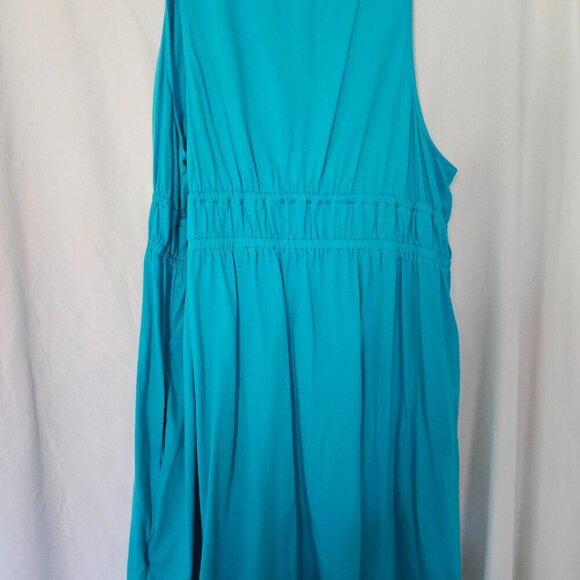 Lands' End Dress, sleeveless cover up, pockets, size XL 18-20 - Picture 3 of 7